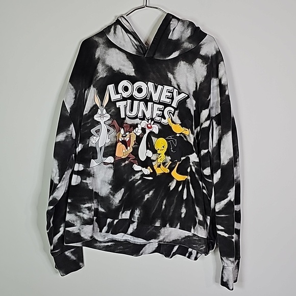 loonie tunes Tops - LOONIE Tunes XXL black and gray hoodie